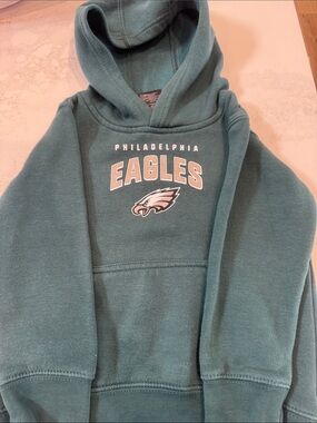 NFL Philadelphia Eagles Teal Kids Hoodie with Logo